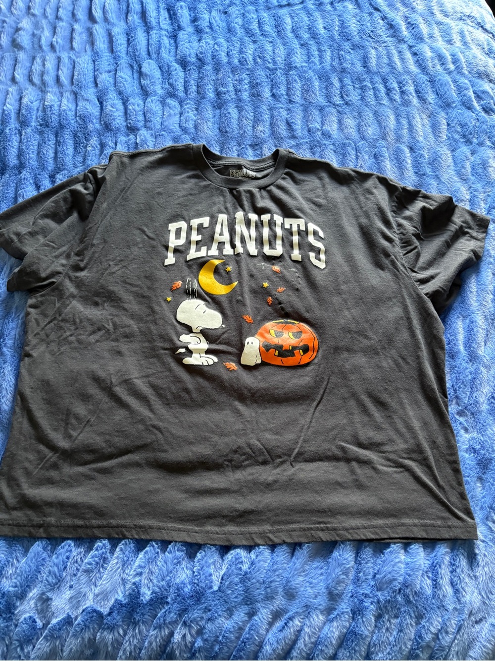 Peanuts Snoopy Halloween Graphic Tee - Black